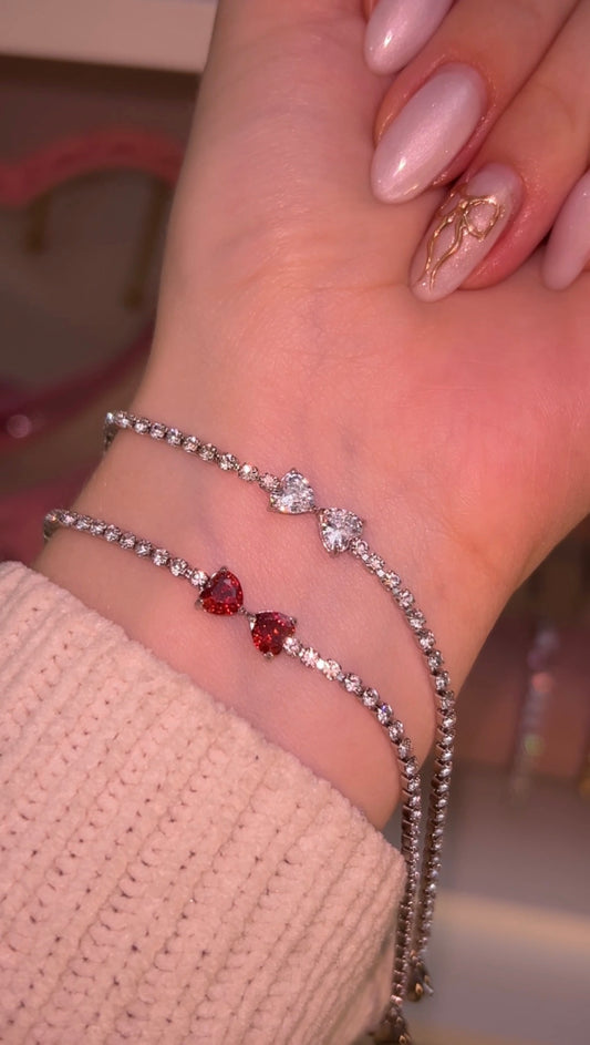 Hearty Bow Tennis bracelet