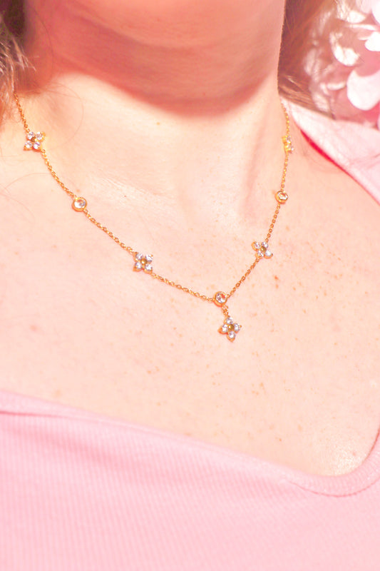 Crystal Blossom Sparks Necklace