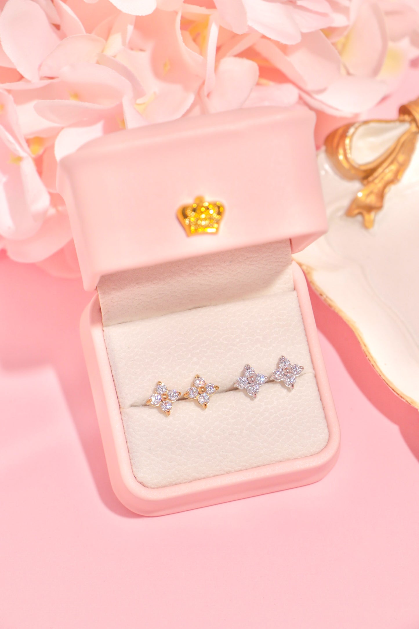 Crystal Blossom studs