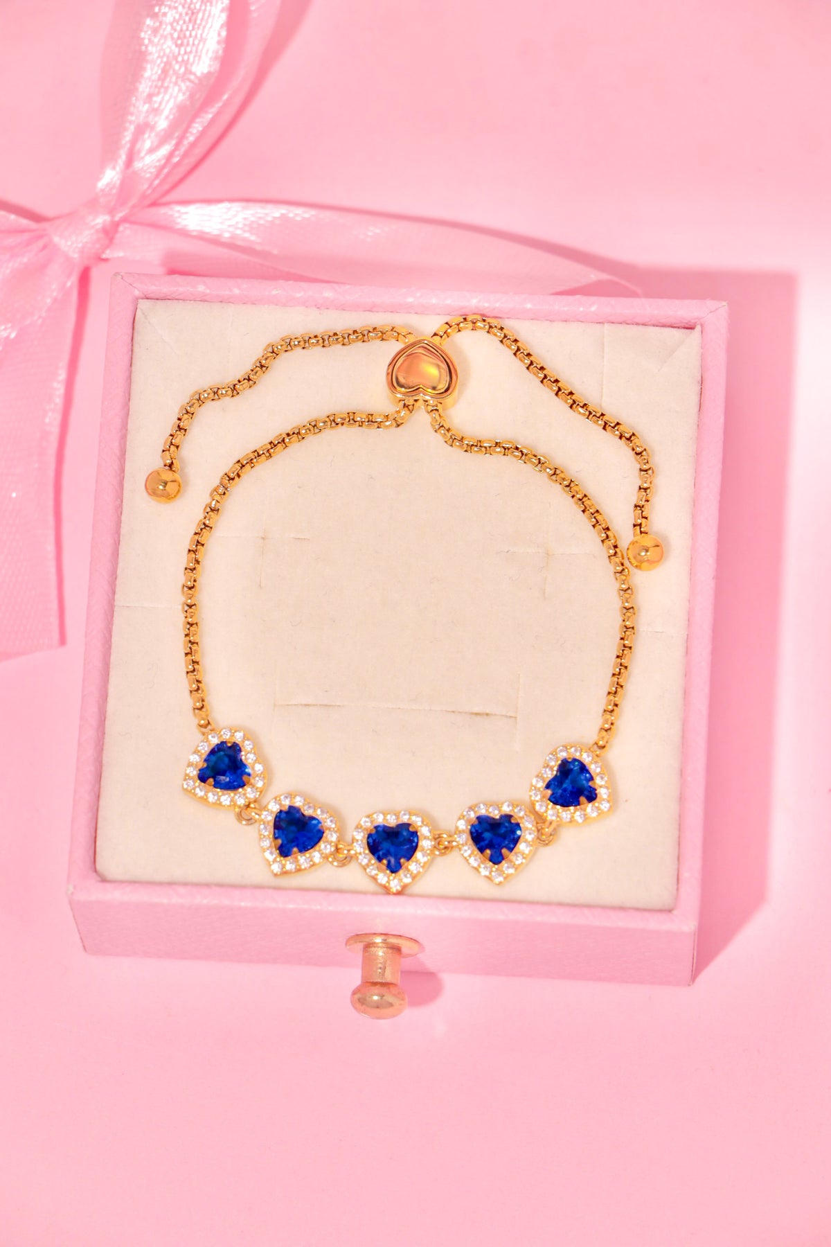 Princess Hearts bracelet azul