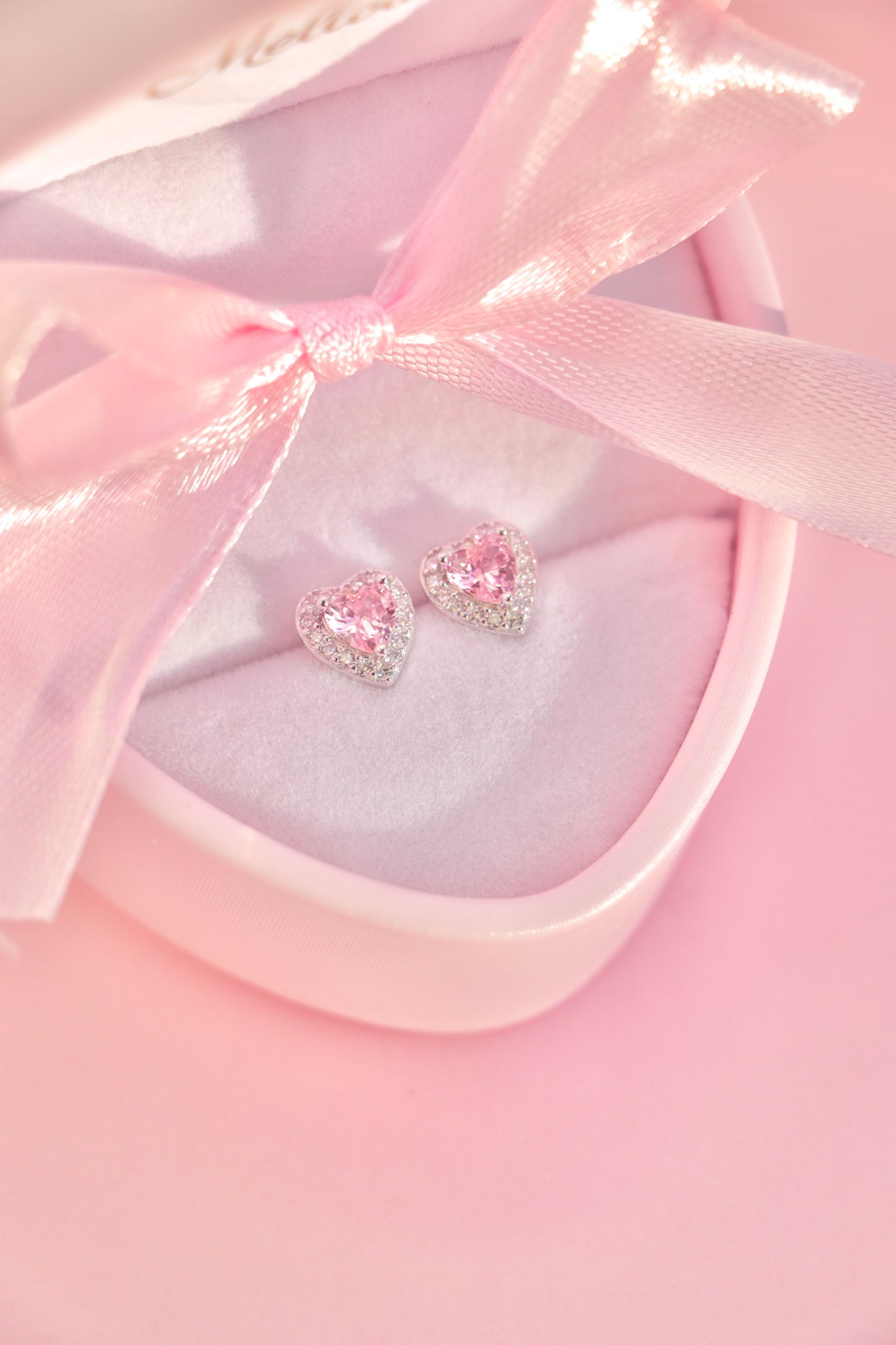 Princess Heart studs rosa