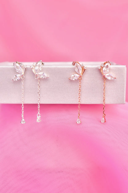 Crystal Butterfly earrings