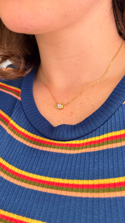Rosé Gem necklace
