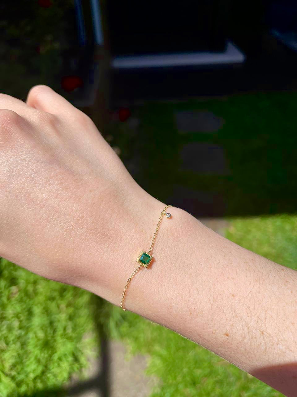 Emerald bracelet