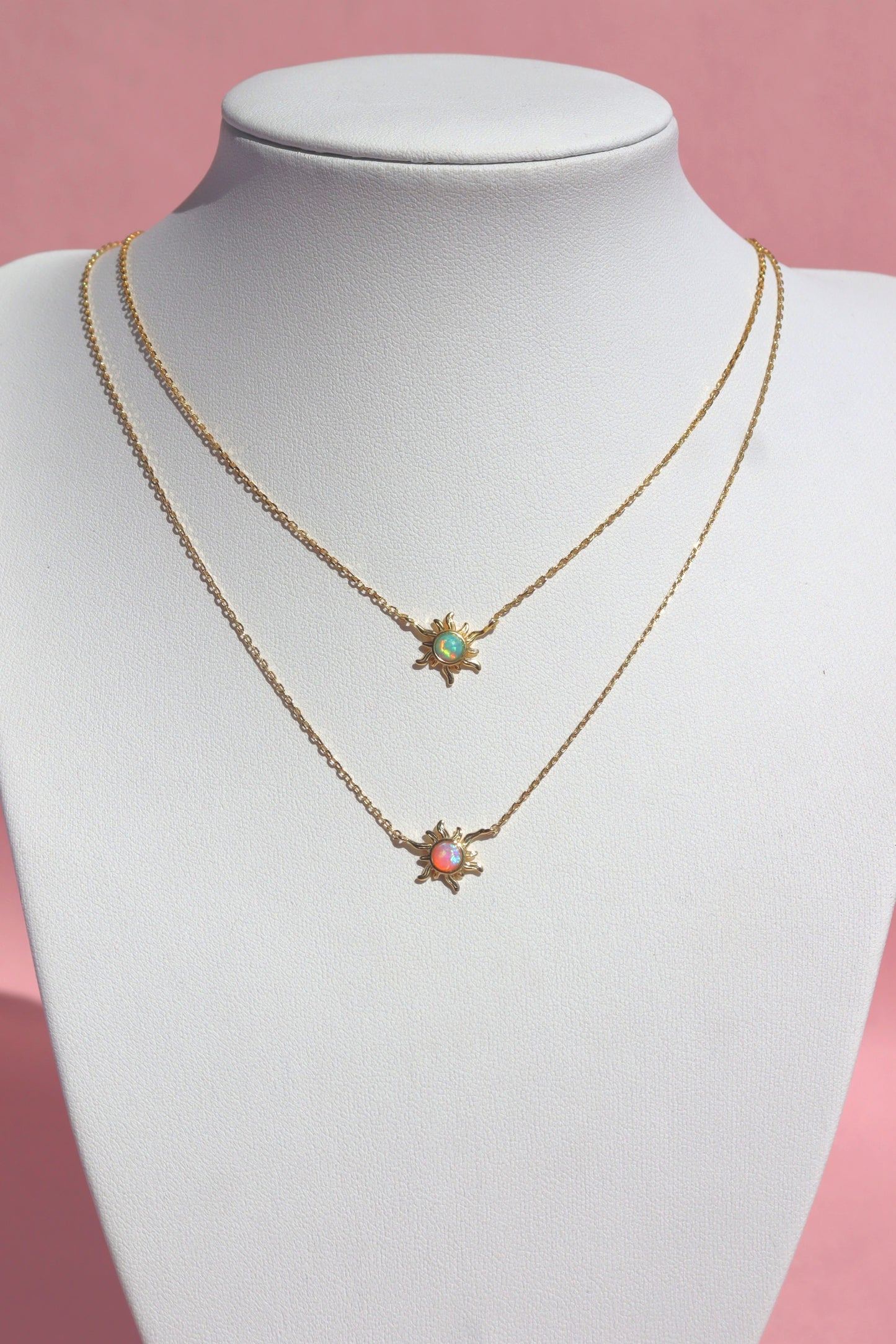 Opal Sun Necklace