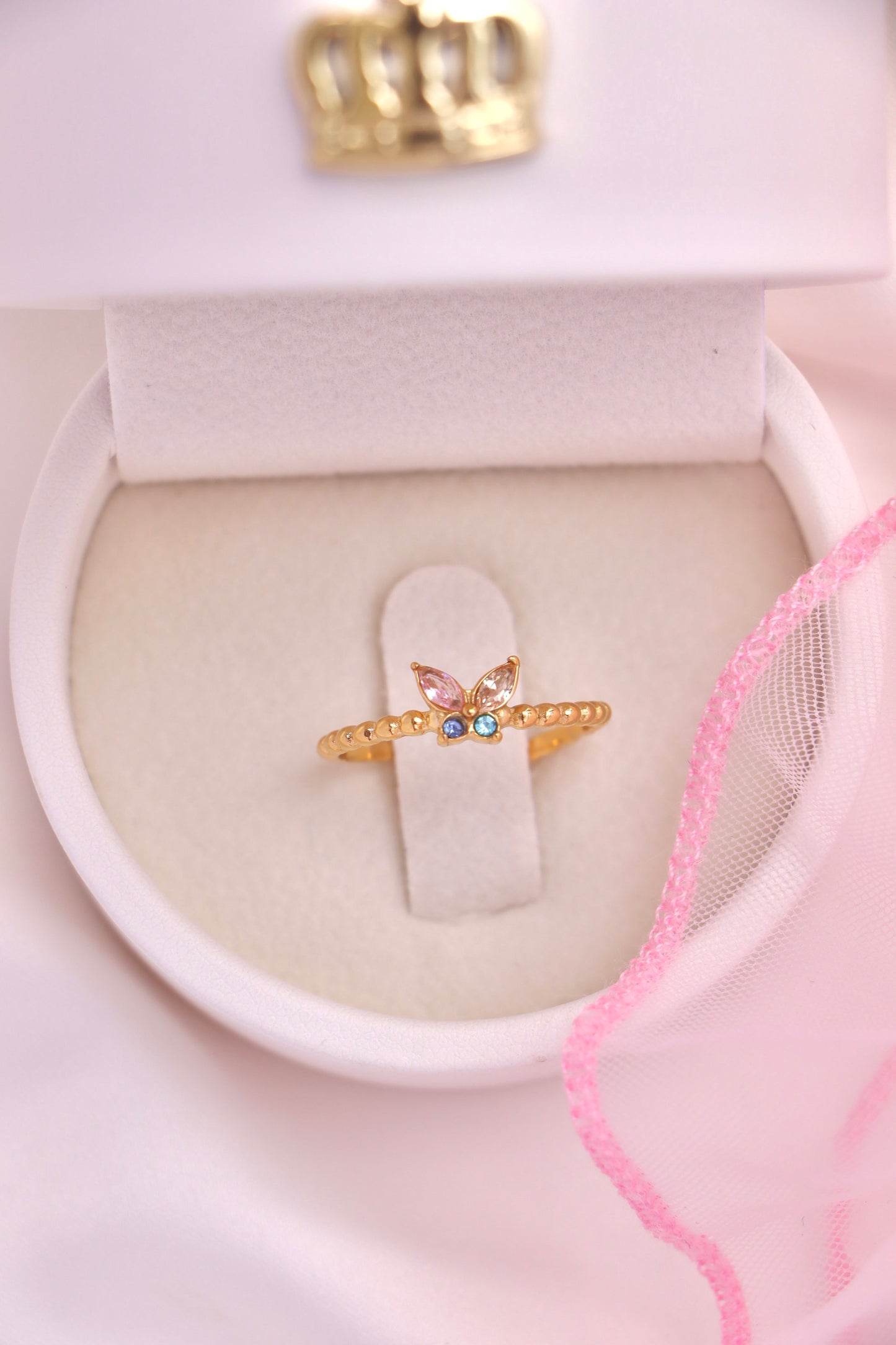 Dot to Dazzle Butterfly Ring