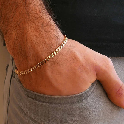 Thin Cuban bracelet