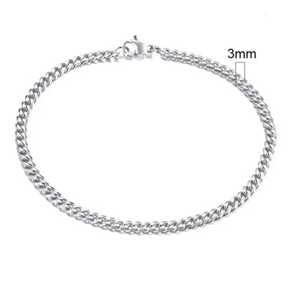 Thin Cuban bracelet