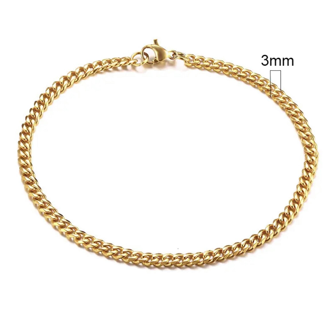 Thin Cuban bracelet