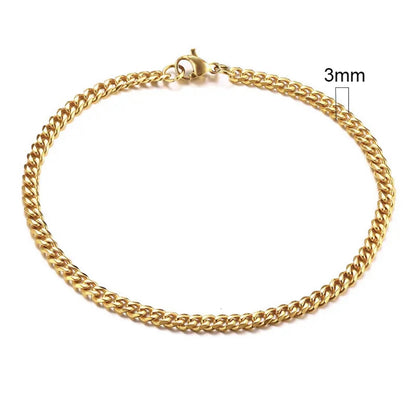 Thin Cuban bracelet