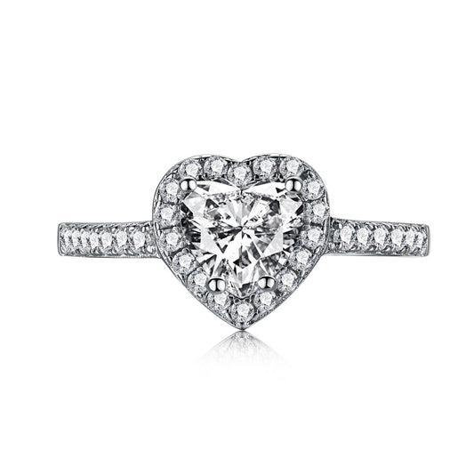 Princess Heart ring transparente